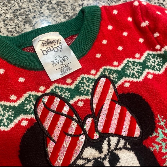 Disney Baby Mini Mouse Holiday Sweater - Picture 3 of 4